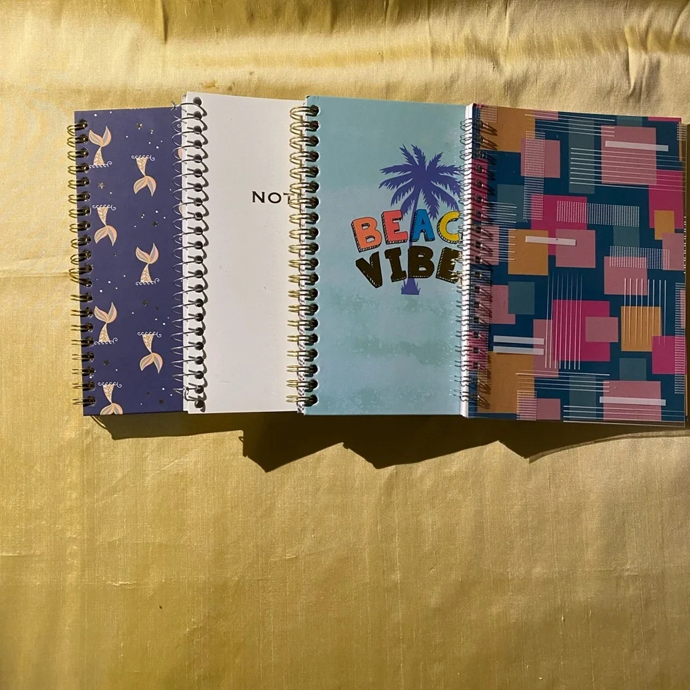 Colorful Spiral Notebooks Set
